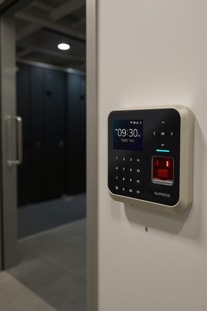 Design & installation of Access Control with RFID/PIN/BLE/biometrics. ISO 27001/NIS2 compliant, integrates with CCTV, BMS & HRMS. End-to-end delivery by Layer 1.
