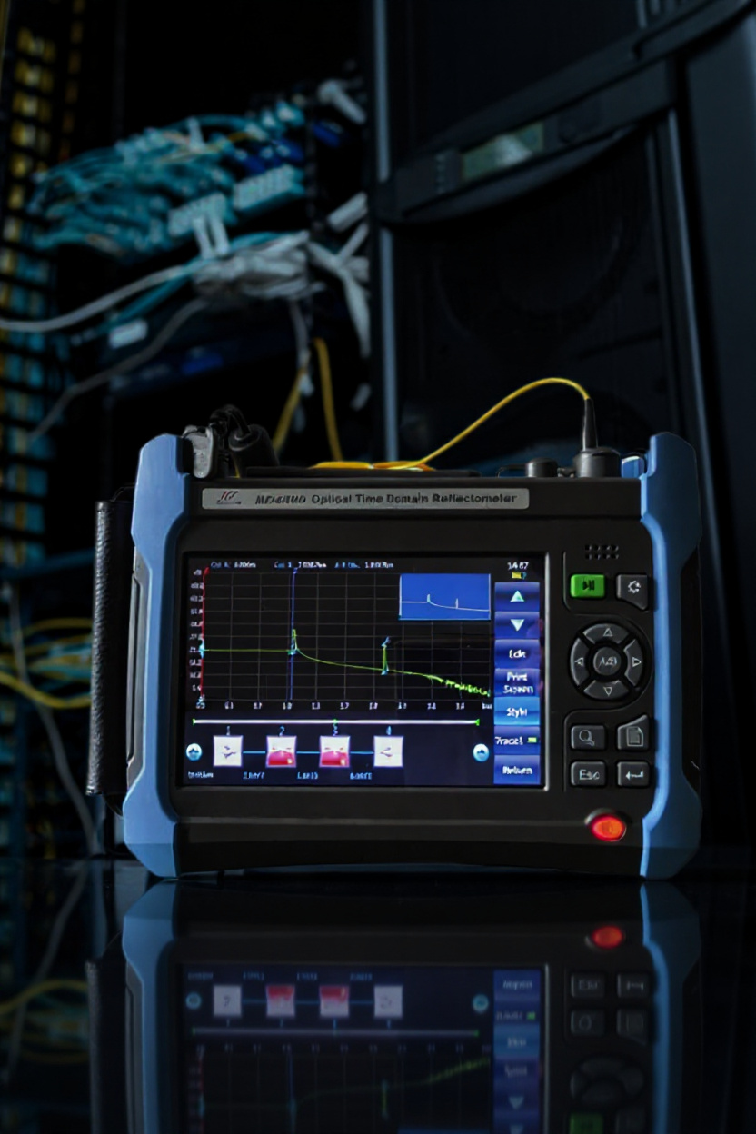 Copper and fiber cabling certification with Cat8.2 and OTDR testing