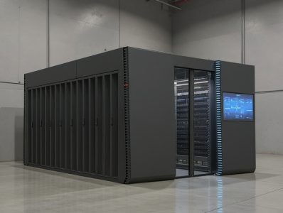 Modular and prefabricated data center with integrated power, cooling and security systems